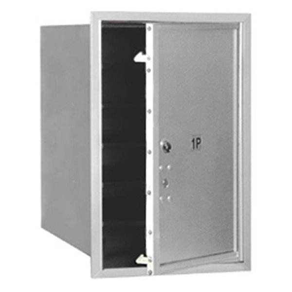Salsbury Industries Salsbury Industries 3706S-1PAFP 4C Horiz Mailbox Parcel Locker in Aluminum - Front Loading Access 3706S-1PAFP